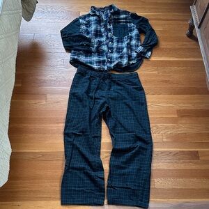 GAP Body Plaid Flannel PJ set